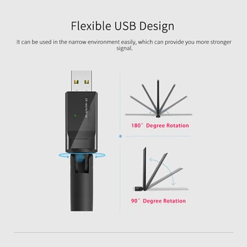 USB устройство Безплатна карта USB Wifi адаптер с антена 6dBi CF - WU757180 градуса на завоя USB устройство Безплатна карта USB Wifi адаптер с антена 6dBi CF - WU757180 градуса на завоя 1