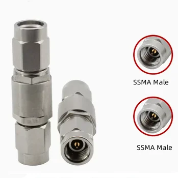 Адаптер милиметрова вълна SSMA SSMA Мъжки към SSMA женски тест адаптер от неръждаема стомана с ниски загуби 40 Ghz Адаптер милиметрова вълна SSMA SSMA Мъжки към SSMA женски тест адаптер от неръждаема стомана с ниски загуби 40 Ghz 1