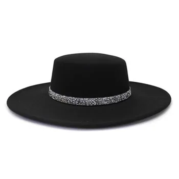 Дамски шапка, шапка за мъже, най-добра британска мъжки панама, джаз шапка domo, безплатна доставка, луксозна дамски фетровая шапка, модни елегантна шапка с широка периферия Дамски шапка, шапка за мъже, най-добра британска мъжки панама, джаз шапка domo, безплатна доставка, луксозна дамски фетровая шапка, модни елегантна шапка с широка периферия 1