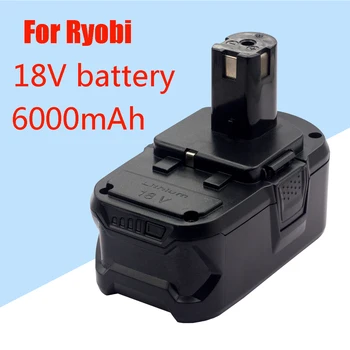 Замяна на Ryobi ONE18V Безжични електрически инструменти BPL1820 P108 P109 P106 RB18L50 RB18L40 Литиево-йонна Батерия 6000 mah Замяна на Ryobi ONE18V Безжични електрически инструменти BPL1820 P108 P109 P106 RB18L50 RB18L40 Литиево-йонна Батерия 6000 mah 1
