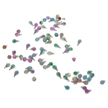 многоцветни стъклени перли-капки за Изработка на бижута стъклени перли-капки кристални висулки Бижута и аксесоари многоцветни стъклени перли-капки за Изработка на бижута стъклени перли-капки кристални висулки Бижута и аксесоари 1