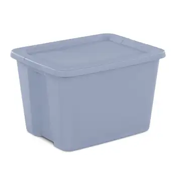 Мъкна Sterilite пластмасов 18 литра, синьо, комплект от 8 теми Мъкна Sterilite пластмасов 18 литра, синьо, комплект от 8 теми 1