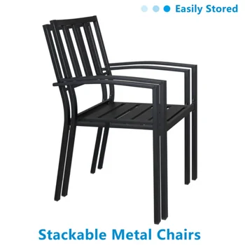 Трапезария стол от ковано желязо с вертикална решетка от 2 елемента., черен [в наличност в САЩ] Трапезария стол от ковано желязо с вертикална решетка от 2 елемента., черен [в наличност в САЩ] 1