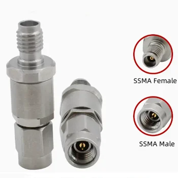 Адаптер милиметрова вълна SSMA SSMA Мъжки към SSMA женски тест адаптер от неръждаема стомана с ниски загуби 40 Ghz Адаптер милиметрова вълна SSMA SSMA Мъжки към SSMA женски тест адаптер от неръждаема стомана с ниски загуби 40 Ghz 2