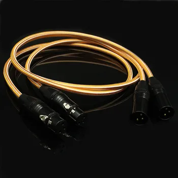 Балансный кабел Hi-FI XLR Hi-end 3-пинов аудио кабел 2 XLR Male-2 XLR Female 1 м 2 м 1,5 м Балансный кабел Hi-FI XLR Hi-end 3-пинов аудио кабел 2 XLR Male-2 XLR Female 1 м 2 м 1,5 м 2