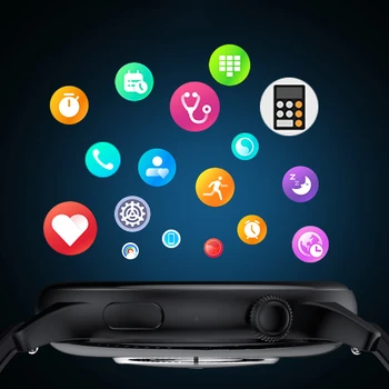Новите смарт часовници с NFC за мъже, разговори за Bluetooth, потребителски тапети, монитор на сърдечната честота, кръвното налягане, съня, AMOLED HD екран за Huawei Новите смарт часовници с NFC за мъже, разговори за Bluetooth, потребителски тапети, монитор на сърдечната честота, кръвното налягане, съня, AMOLED HD екран за Huawei 2