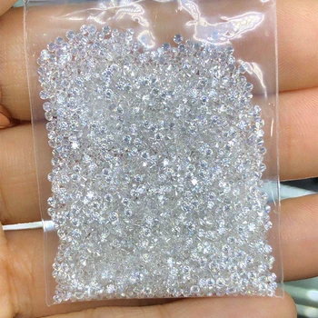 От 1,5 мм до 3 мм VVS1 Насипен скъпоценен камък муассанит синьо Малък диамант меле 1,0 карат за бижута От 1,5 мм до 3 мм VVS1 Насипен скъпоценен камък муассанит синьо Малък диамант меле 1,0 карат за бижута 2