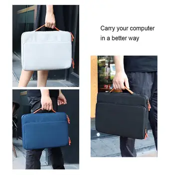 Универсална чанта за лаптоп с двоен цип, чанта за носене, която е съвместима с Macbook Ipad, таблет портфейл, чанта за носене Универсална чанта за лаптоп с двоен цип, чанта за носене, която е съвместима с Macbook Ipad, таблет портфейл, чанта за носене 2