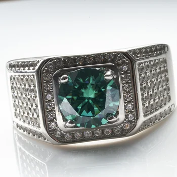 1-2ct D Цвят Emerald муассанит мъжки пръстен от сребро 925 Проба, 18-Каратово злато, позлатени пръстени ангажимент за мъже, бижута на едро 1-2ct D Цвят Emerald муассанит мъжки пръстен от сребро 925 Проба, 18-Каратово злато, позлатени пръстени ангажимент за мъже, бижута на едро 3
