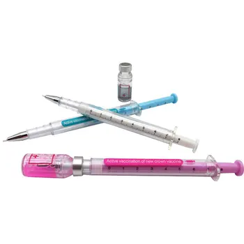 100 Бр. скъпа писалка, имитирующая спринцовка за ваксини, гел писалка, кавайные офис аксесоари, канцеларски материали, реалистична форма спринцовка, водни дръжки 100 Бр. скъпа писалка, имитирующая спринцовка за ваксини, гел писалка, кавайные офис аксесоари, канцеларски материали, реалистична форма спринцовка, водни дръжки 3