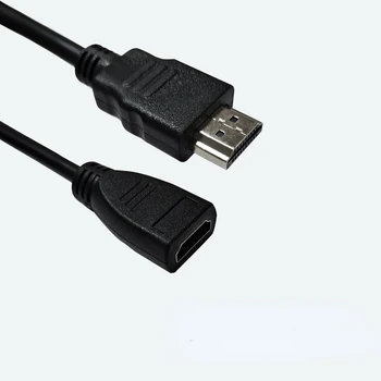 HDMI-съвместим удлинительный кабел от мъжа към жената, 4K, 3D, HDMI-съвместим удължен кабел 1,4 за HD-tv, LCD лаптоп, проектор PS3 HDMI-съвместим удлинительный кабел от мъжа към жената, 4K, 3D, HDMI-съвместим удължен кабел 1,4 за HD-tv, LCD лаптоп, проектор PS3 3