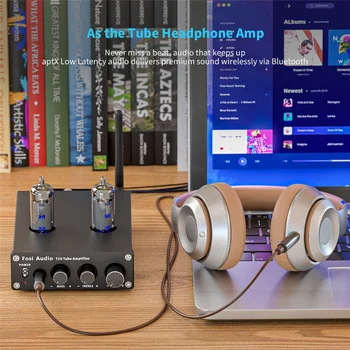 Вакуум клиенти усилвател Bluetooth с aptX HD стерео усилвател 50 W TPA3116D2, портативен усилвател за слушалки за домашни колони Вакуум клиенти усилвател Bluetooth с aptX HD стерео усилвател 50 W TPA3116D2, портативен усилвател за слушалки за домашни колони 3