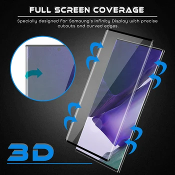 За Samsung Galaxy Note 20 защитно фолио HD 999D от изогнутого закалено стъкло, защитно фолио е с пълно покритие на екрана За Samsung Galaxy Note 20 защитно фолио HD 999D от изогнутого закалено стъкло, защитно фолио е с пълно покритие на екрана 3