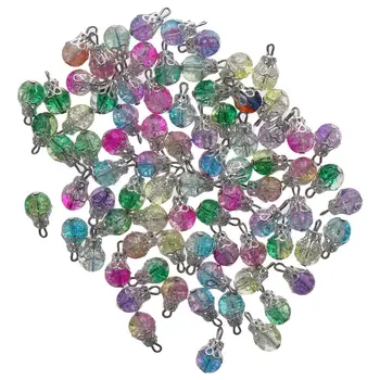 многоцветни стъклени перли-капки за Изработка на бижута стъклени перли-капки кристални висулки Бижута и аксесоари многоцветни стъклени перли-капки за Изработка на бижута стъклени перли-капки кристални висулки Бижута и аксесоари 3