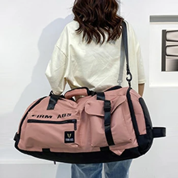 Пътна чанта, багажная чанта, дамска чанта на рамото, водоустойчива найлонова спортна чанта за фитнес, женствена чанта през рамо Пътна чанта, багажная чанта, дамска чанта на рамото, водоустойчива найлонова спортна чанта за фитнес, женствена чанта през рамо 3