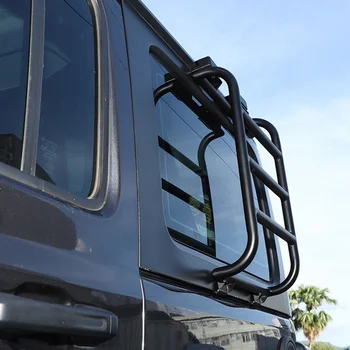 Удължител на задното стъкло на автомобила, стълба за изкачване, защитна рамка, аксесоари за Jeep Wrangler JL Gladiator JT 2018-2021 Удължител на задното стъкло на автомобила, стълба за изкачване, защитна рамка, аксесоари за Jeep Wrangler JL Gladiator JT 2018-2021 3