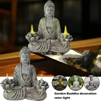 Градината на Буда, декоративна соларни лампи, декорация на двор, къща и китайското верандата на Буда, ново бижу, статуята на открито, стил T8H5 Градината на Буда, декоративна соларни лампи, декорация на двор, къща и китайското верандата на Буда, ново бижу, статуята на открито, стил T8H5 4
