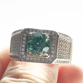 1-2ct D Цвят Emerald муассанит мъжки пръстен от сребро 925 Проба, 18-Каратово злато, позлатени пръстени ангажимент за мъже, бижута на едро 1-2ct D Цвят Emerald муассанит мъжки пръстен от сребро 925 Проба, 18-Каратово злато, позлатени пръстени ангажимент за мъже, бижута на едро 5