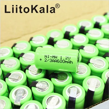 LiitoKala 2 /3AA Ni-MH батерия AA 1,2 600 mah акумулаторна батерия с изводи LiitoKala 2 /3AA Ni-MH батерия AA 1,2 600 mah акумулаторна батерия с изводи 5