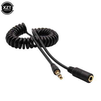 Кабел AUX вход 3.5 мм стерео аудио удлинительный кабел жак за слушалки мъж към жена кабел за слушалки за автомобилни слушалки удължител динамиката на пружинен кабел Кабел AUX вход 3.5 мм стерео аудио удлинительный кабел жак за слушалки мъж към жена кабел за слушалки за автомобилни слушалки удължител динамиката на пружинен кабел 5